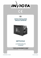 Invicta METTI 8 PLUS Notice D'installation, Emploi Et Entretien