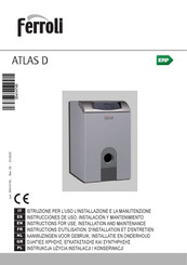 Ferroli ATLAS D Serie Instructions D'utilisation, D'installation Et D'entretien