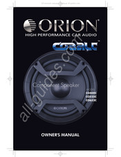 Orion COBALT CO652C Manuel Du Propriétaire