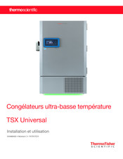 ThermoFisher Scientific TSX70086FA Manuel D'installation Et D'utilisation