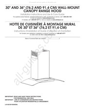 Whirlpool UXW6536BSS Instructions D'installation Et Guide D'utilisation Et D'entretien