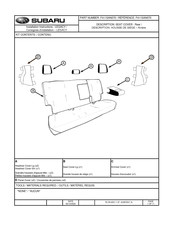 Subaru F411SAN070 Consignes D'installation