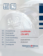 Simons Voss Technologies LockNode Z4 MP Guide Abrégé