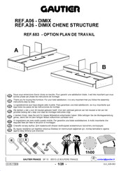 Gautier DIMIX A06 683 Instructions De Montage