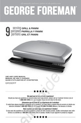 George Foreman GR390FP Guide D'utilisation Et D'entretien