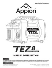 Appion TEZ 8 CFM Manuel D'utilisation