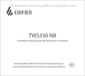 EDIFIER TWS330 NB Mode D'emploi