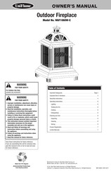 Uniflame WAF1060W-C Manuel Du Propriétaire