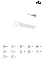 Frico Infracalm INC10E Instructions Originales