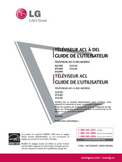 LG 55SL80 Guide De L'utilisateur