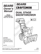 Sears CRAFTSMAN C950-52913-0 Manuel Du Propriétaire