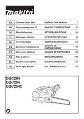 Makita DUC254Z001 Manuel D'instructions