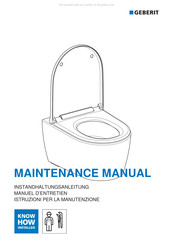 Geberit ONE Wand-WC Manuel D'entretien