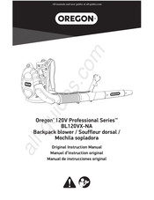 Oregon 120V Professional Série Manuel D'instructions