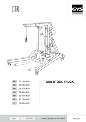 GYS MULTITOOL TRUCK Manuel D'utilisation