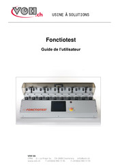 VOH Fonctiotest Guide De L'utilisateur