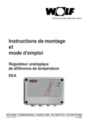 Wolf EKA Instructions De Montage Et Mode D'emploi