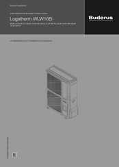 Buderus Logatherm WLW-12 SP AR Notice D'installation