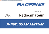 Baofeng UV-25 Serie Manuel Du Propriétaire