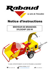 Rabaud XYLOCHIP 150 M TAPIS Notice D'instructions