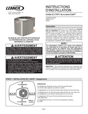 Lennox Elite EL17XP1-048-230 Instructions D'installation