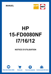 HP 15-FD0080NF Manuel De L'utilisateur