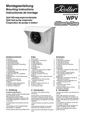 Roller Silent Line WPV HL050/1-0875-2 Instructions De Montage