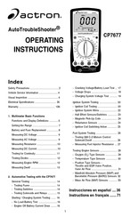 Actron AutoTroubleShooter CP7677 Mode D'emploi