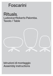 FOSCARINI Rituals ludovica Instructions De Montage