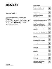 Siemens SIMATIC NET SCALANCE X414-3E Manuel De Configuration