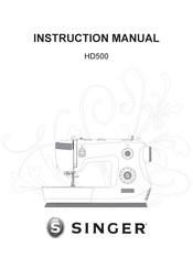 Singer HD500 Manuel D'instruction