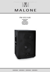 MALONE PW-1015-SUB Mode D'emploi