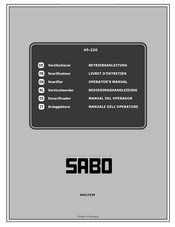 Sabo 45-220 Mode D'emploi