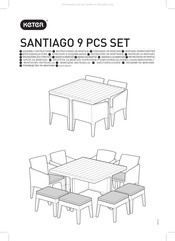 Keter SANTIAGO 9 PCS SET Instructions De Montage