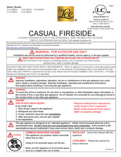 OW Lee CASUAL FIRESIDE 5122-36RDO Mode D'emploi