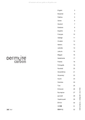 Dermlite carbon DLC Mode D'emploi