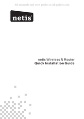 Netis WF2419E Guide D'installation Rapide