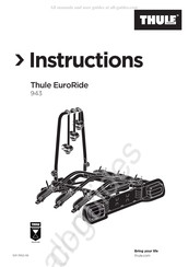 Thule EuroRide Instructions De Montage