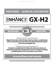 ENHANCE GX-H2 Guide De L'utilisateur