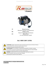 Ribimex 510786 Manuel D'instructions Et D'utilisation