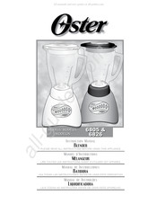 Oster 6805 Manuel D'instructions