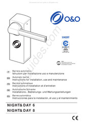 O&O NIGHT&DAY 8 Instructions D'installation Et D'entretien