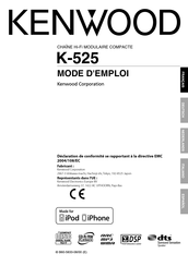 Kenwood K-525 Mode D'emploi