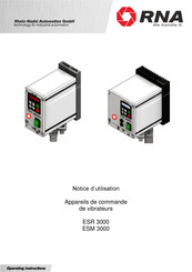 RNA ESM 3000 Notice D'utilisation