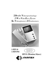 Farfisa 1 FEVP/4 Mode D'emploi