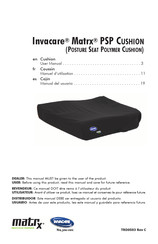 Invacare Matrx PSP CUSHION Manuel D'utilisation