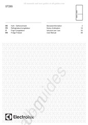 Electrolux ST265 Notice D'utilisation