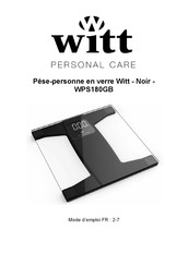 Witt WPS180GB Mode D'emploi