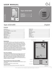 OJ Electronics UDG Mode D'emploi