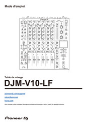 PIONEER DJ DJM-V10-LF Mode D'emploi